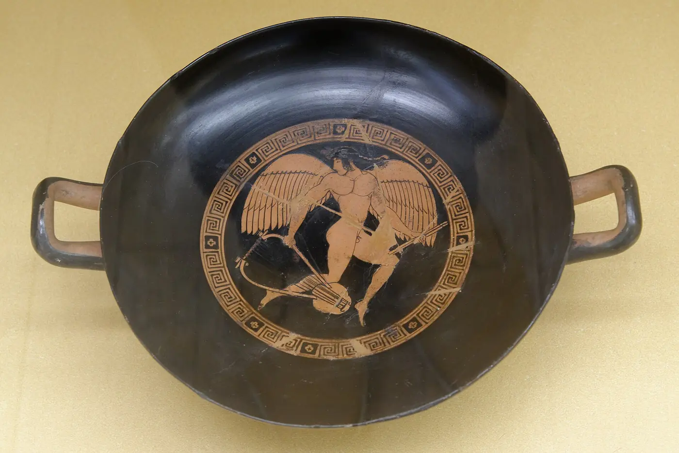 Winged Eros, red-figure cup, National Museum of Denmark